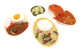 アジア料理のセット